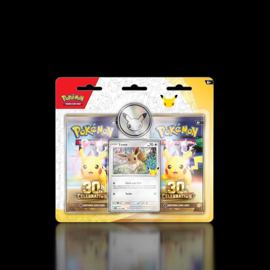 Voorkant 30th Celebration 2 pack blister eevee door Pokécardss