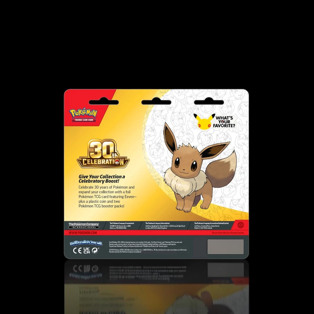 Achterkant 30th Celebration 2 pack blister eevee door Pokécardss